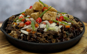 Sizzling Vegan Sisig = P280 Sizzling Vegan Sisig