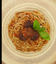 Spaghetti Veggie Balls = P300 Spaghetti Veggie Balls